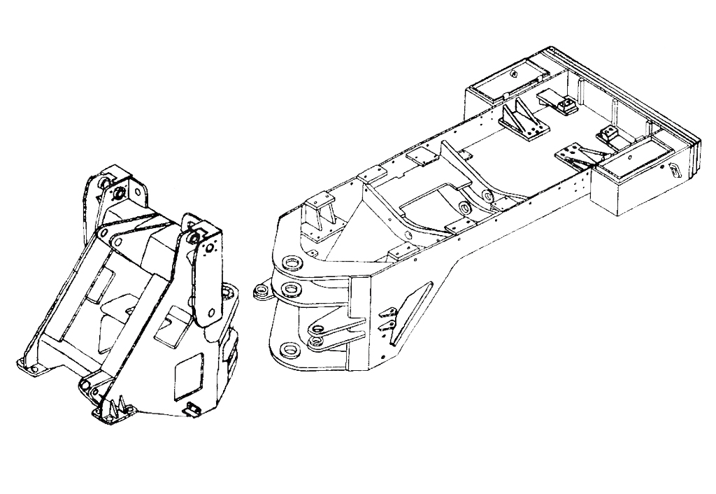 Ось, пальцы рамы